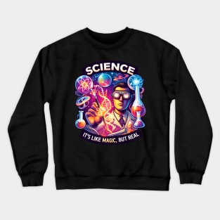 SCIENCE It's Like Magic, But Real Crewneck Sweatshirt